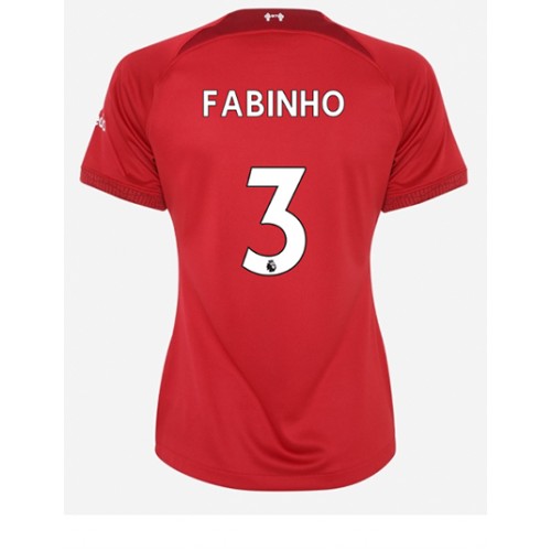 Fotbalové Dres Liverpool Fabinho #3 Dámské Domácí 2022-23 Krátký Rukáv